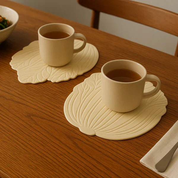Leaf Silicone Coaster Set