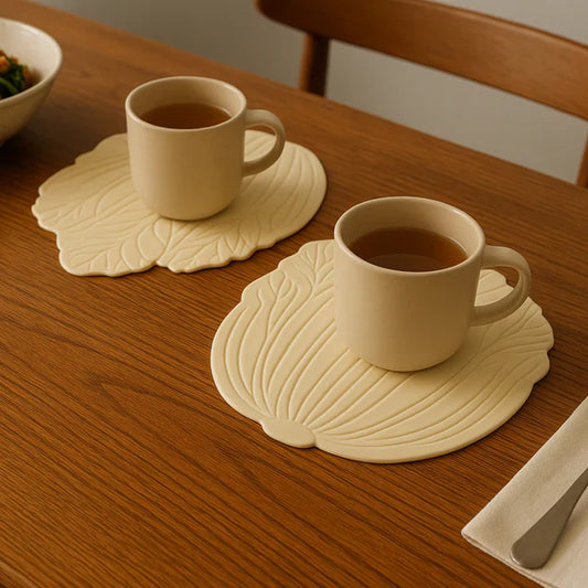 Leaf Silicone Coaster Set