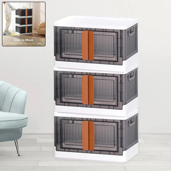 3-Layer Plastic Folding Storage Cabinet