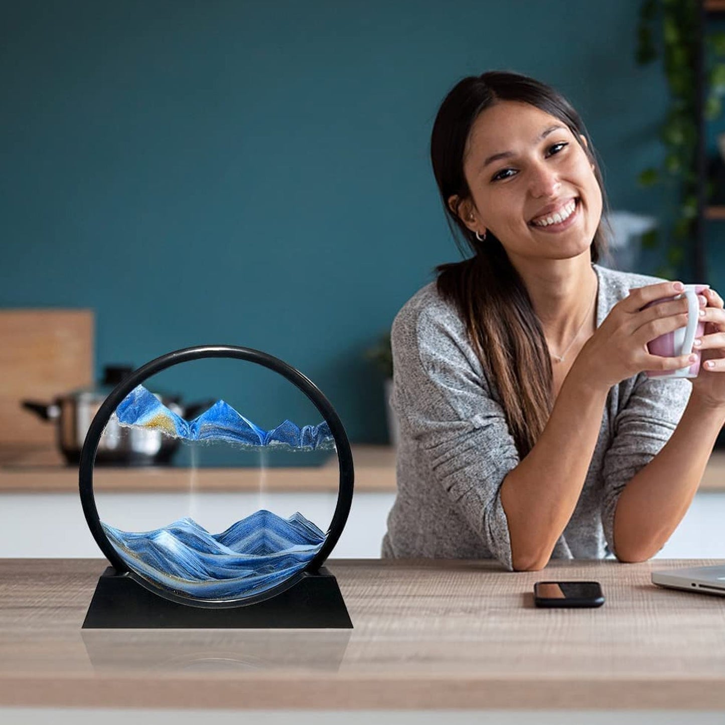 The Moving Sand Art Sculpture