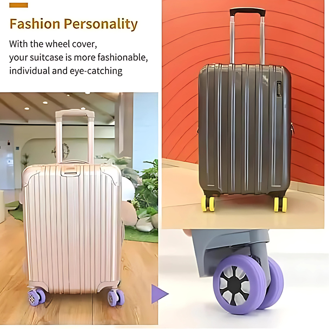 4 Pcs Luggage Wheel Covers For Suitcase