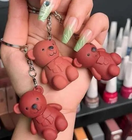 2 in 1 Bear Keychain Lipstick – Pack of 2