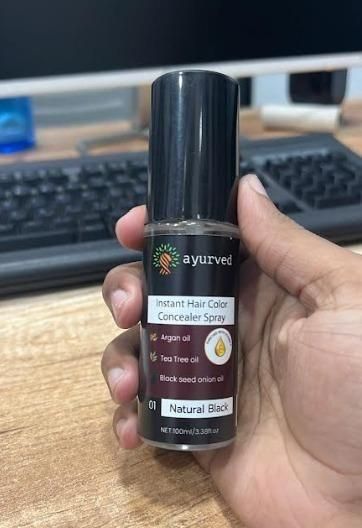 Ayurved 2 in 1 Instant Hair Color Spray with German Formula(Pack Of 1)