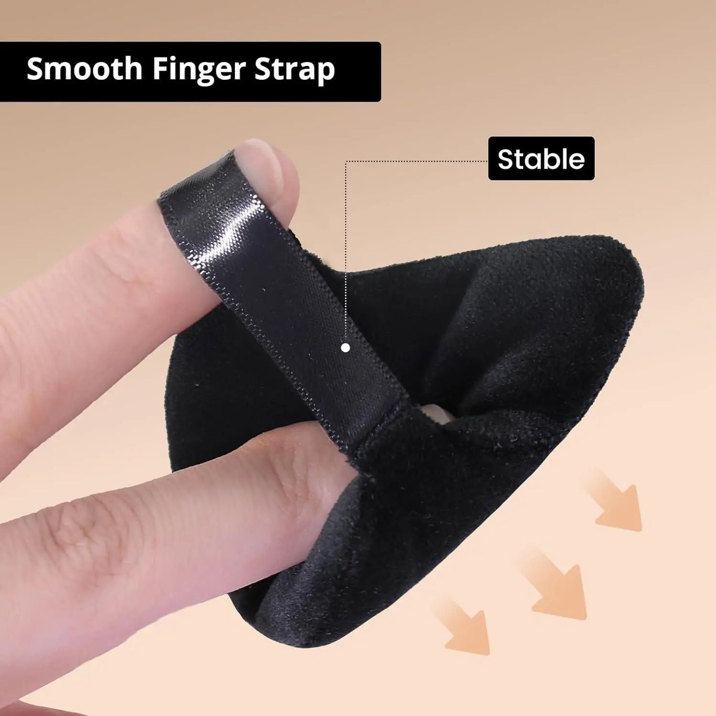 Triangle Makeup Powder Puff – Black