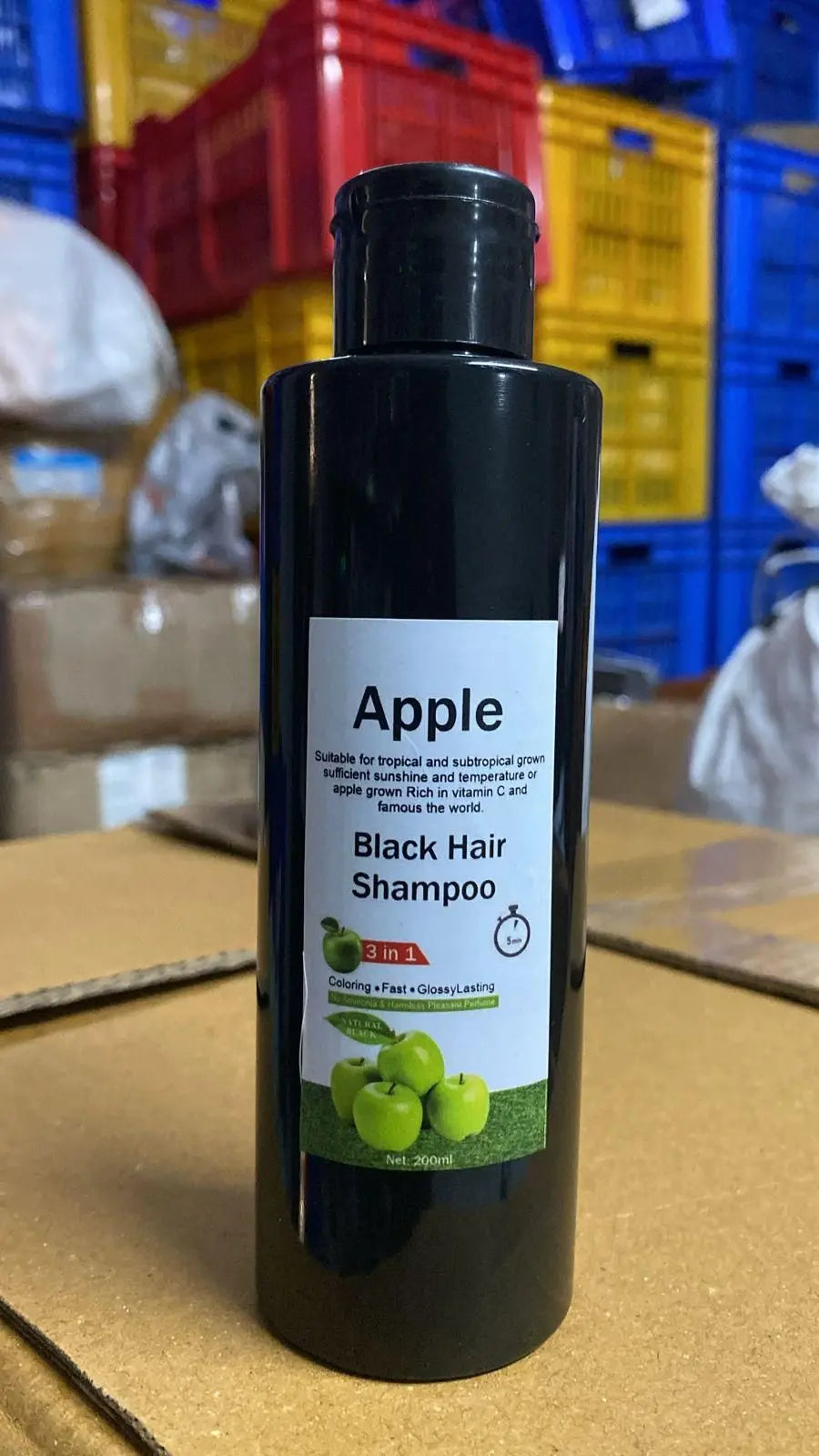 Apple Black Hair Shampoo – 200ML