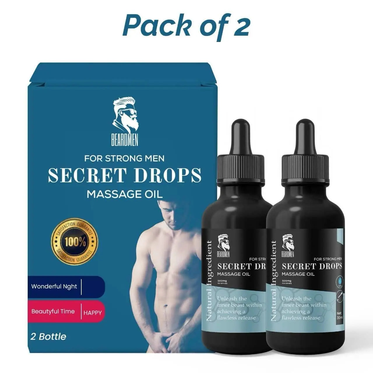 Secret Drops Massage Oil – 2 Pack