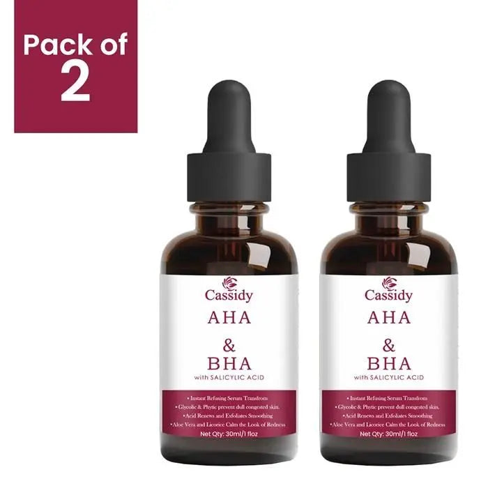 CASSIDY AHA BHA Serum – 30ml x 2