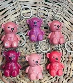 2 in 1 Bear Keychain Lipstick – Pack of 2