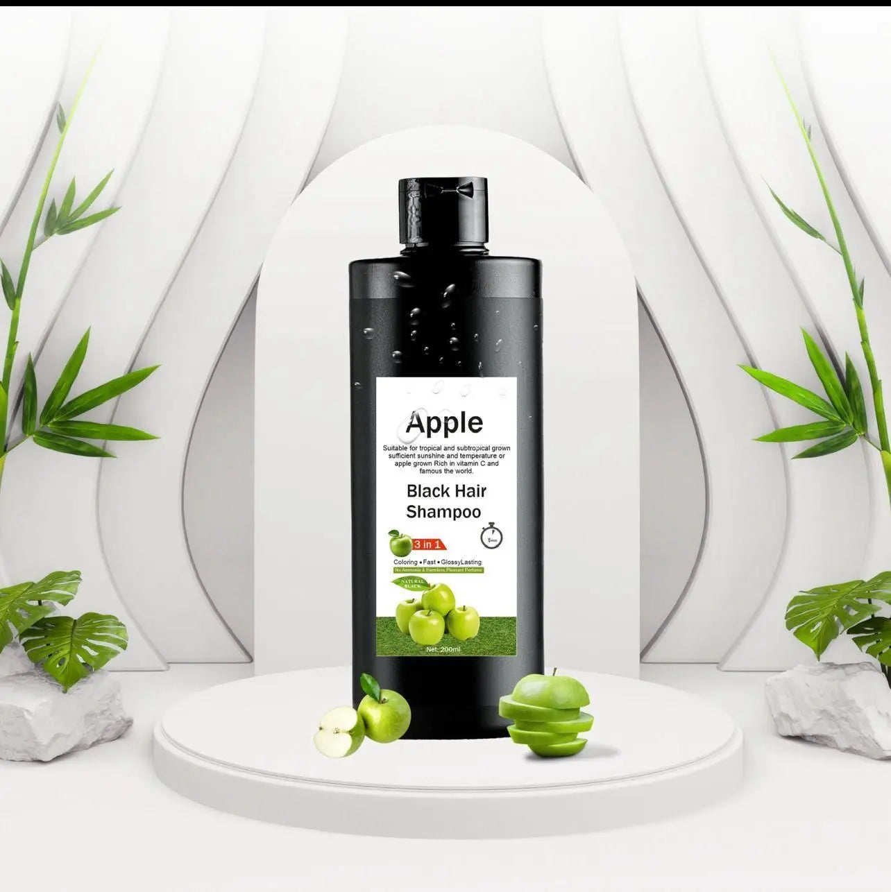 Apple Black Hair Shampoo – 200ML