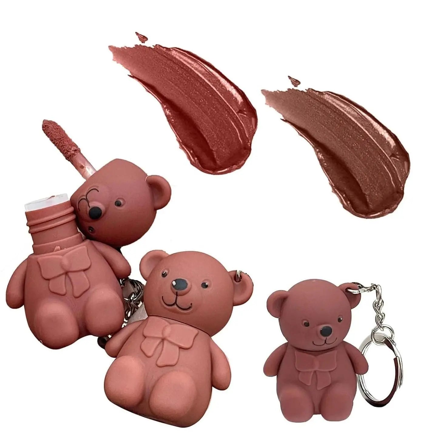2 in 1 Bear Keychain Lipstick – Pack of 2