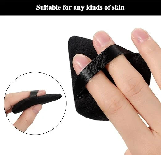 Triangle Makeup Powder Puff – Black