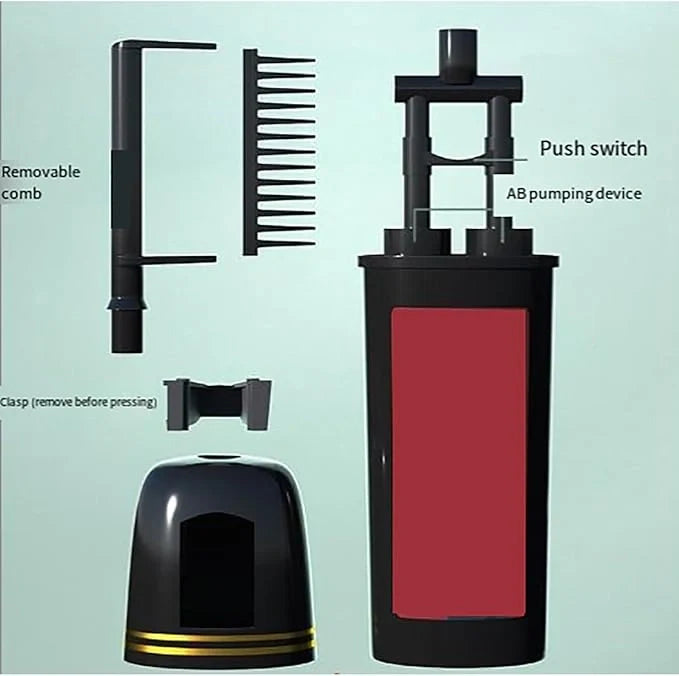 Colorful Plant Hair Dye Comb Shampoo – 100ml (Pack of 2)