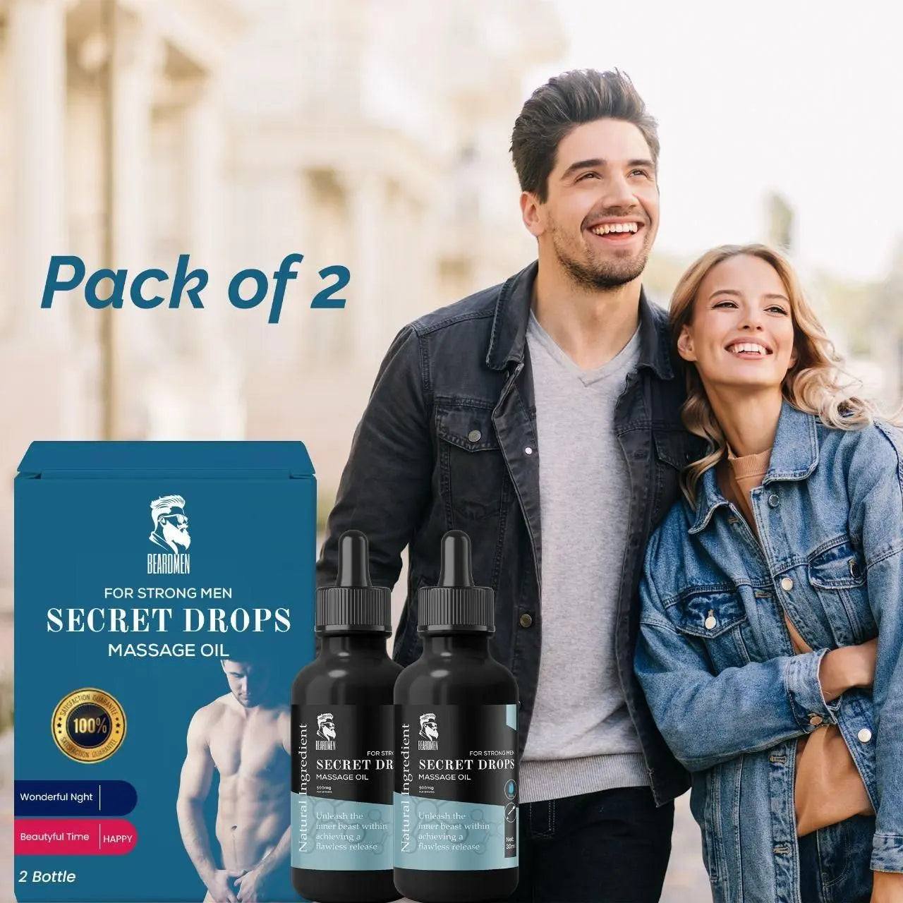 Secret Drops Massage Oil – 2 Pack