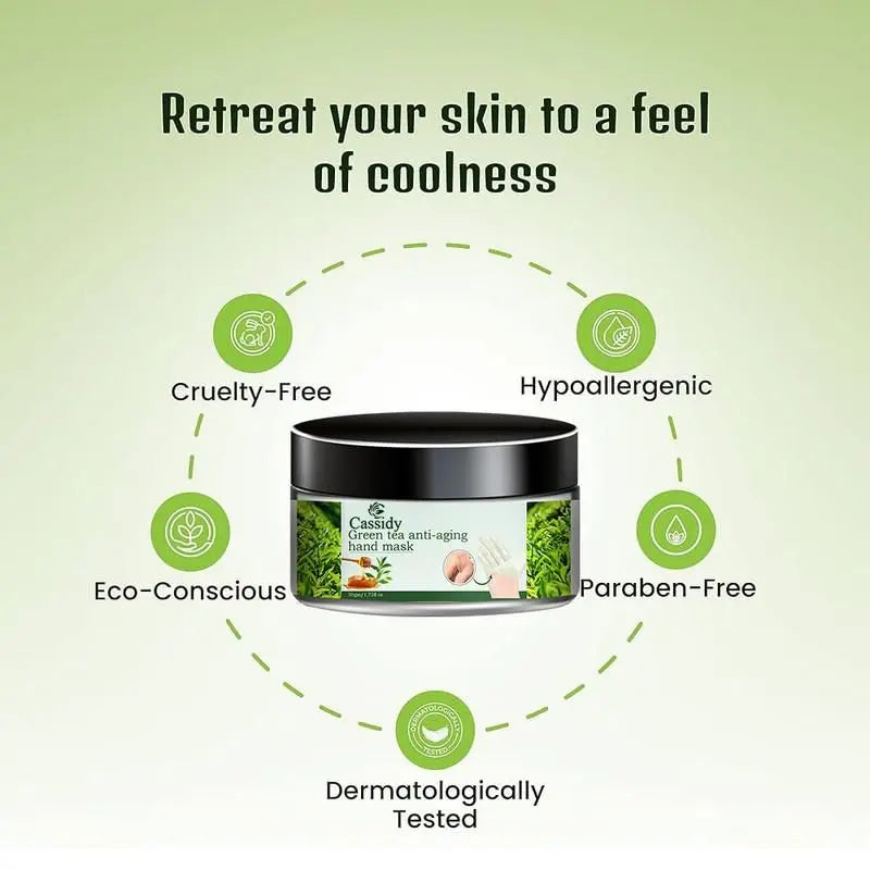 CASSIDY Green Tea Hand Mask 50g (Pack of 2)