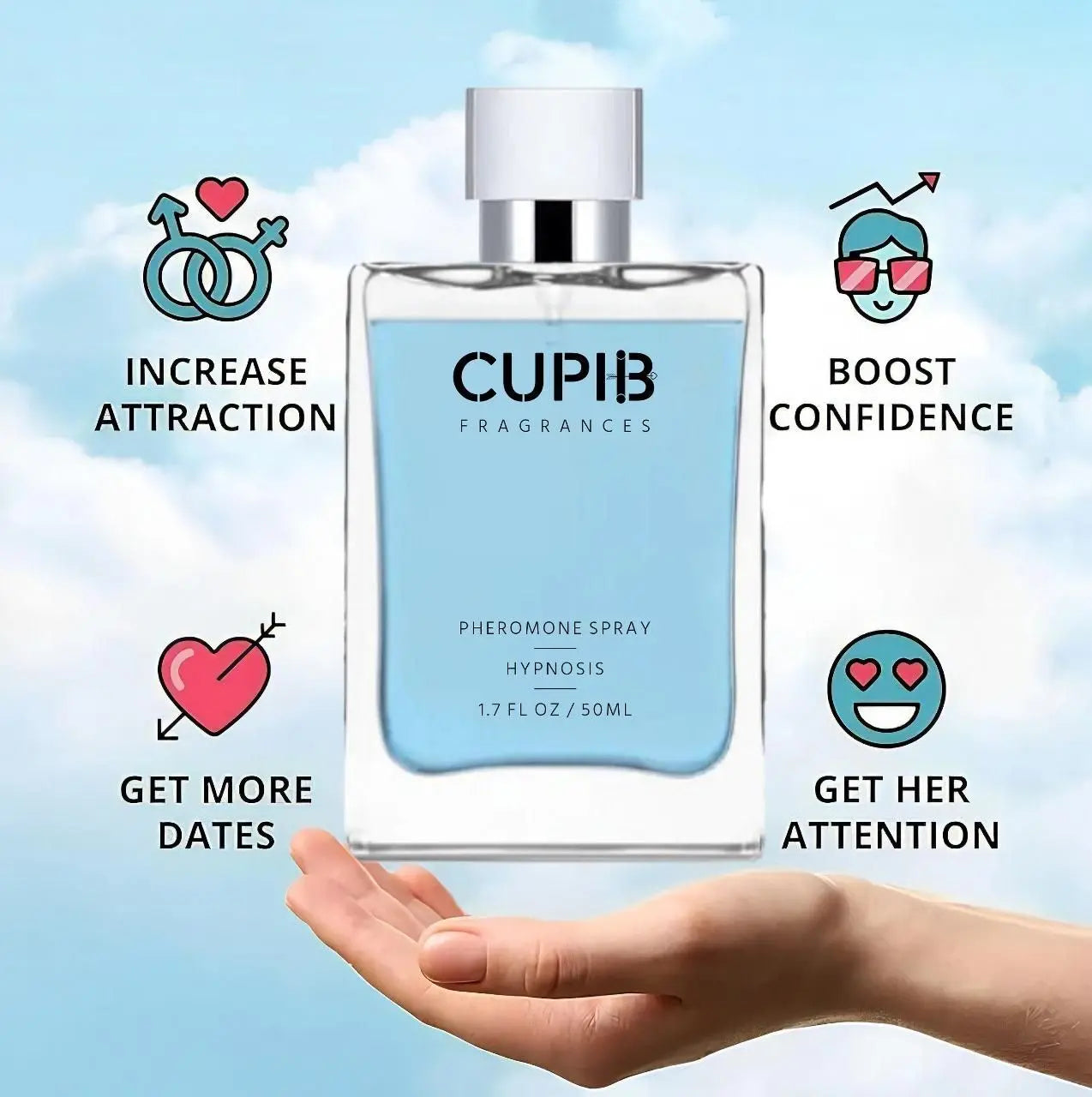 Cupid Pheromone Cologne – 50ml