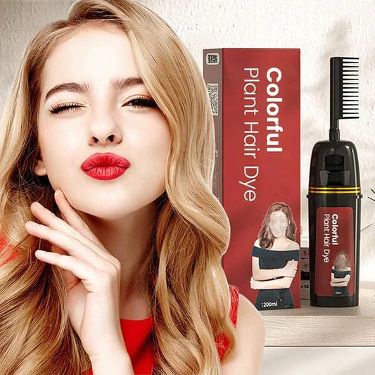 Colorful Plant Hair Dye Comb Shampoo – 100ml (Pack of 2)