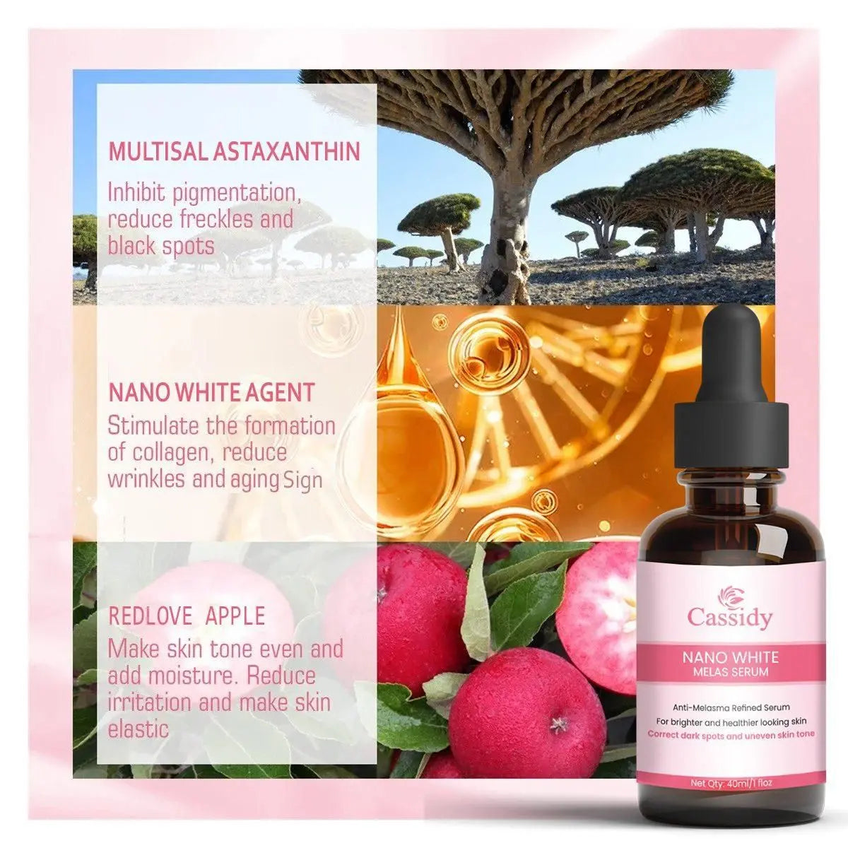 CASSIDY Nano White Melas Serum – Pack of 2