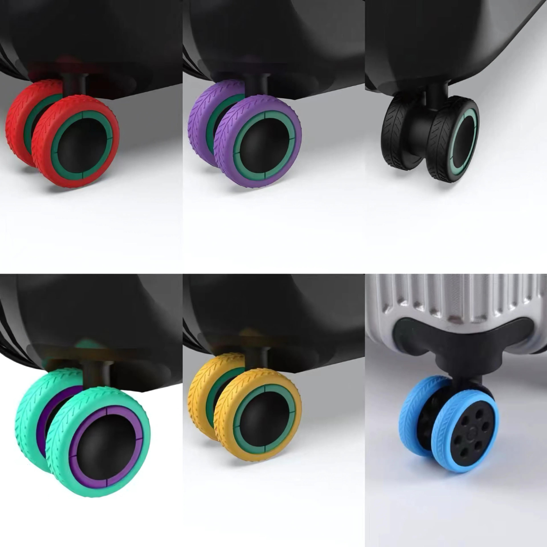 4 Pcs Luggage Wheel Covers For Suitcase
