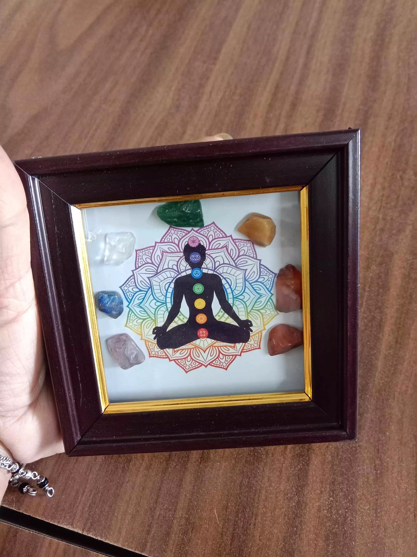 Elegant Crystal Yoga Frame