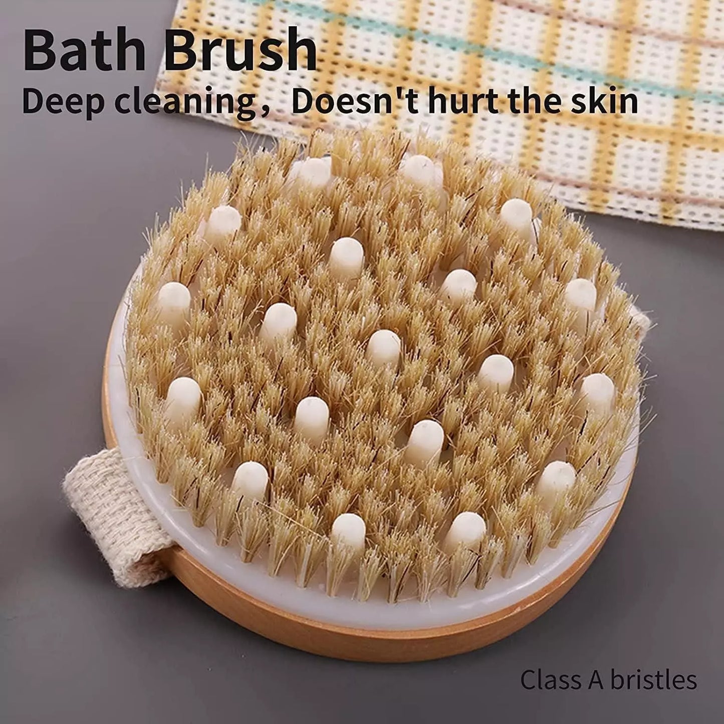 Natural Wooden Bath Brush