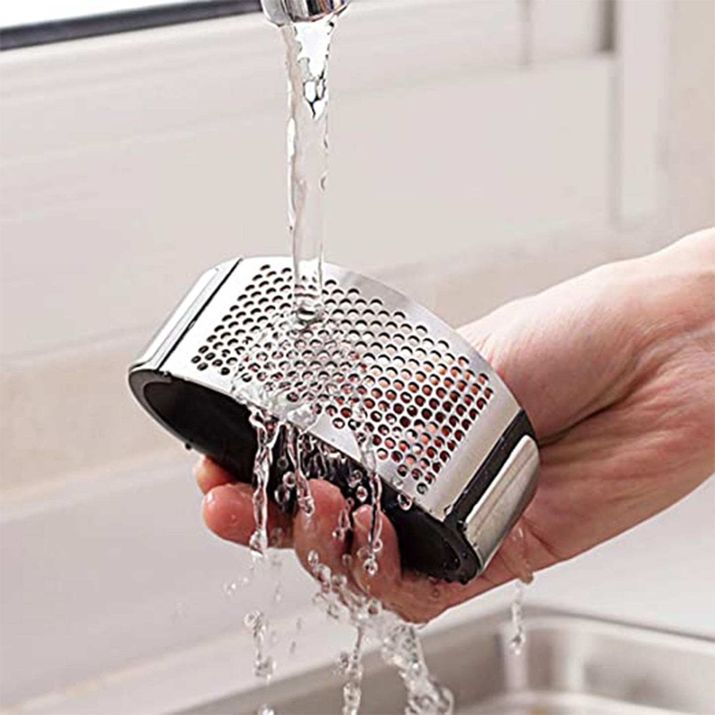 Stainless Steel Garlic Crusher