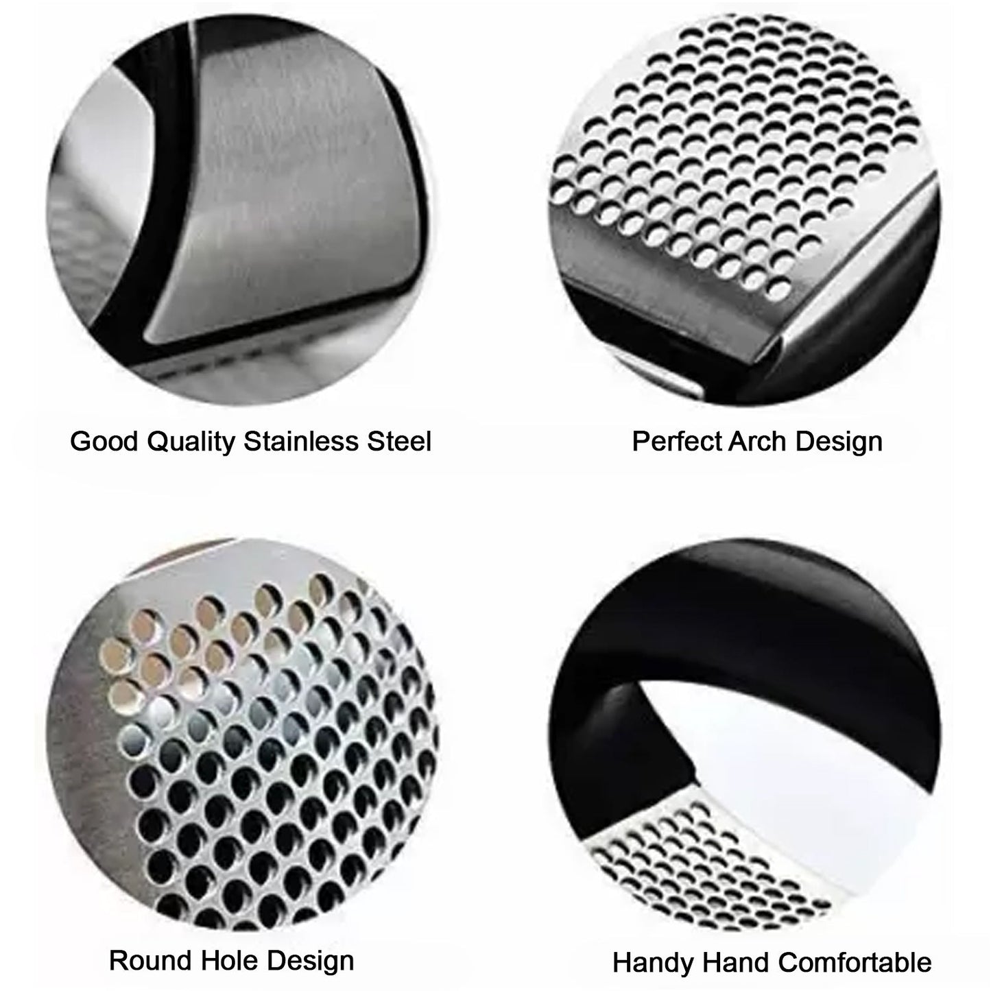 Stainless Steel Garlic Crusher