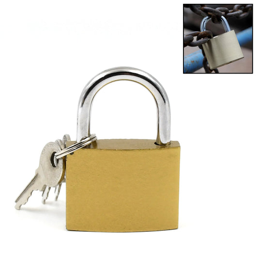Multipurpose Solid 3 Keys Padlock 38 Mm (1 Pc)