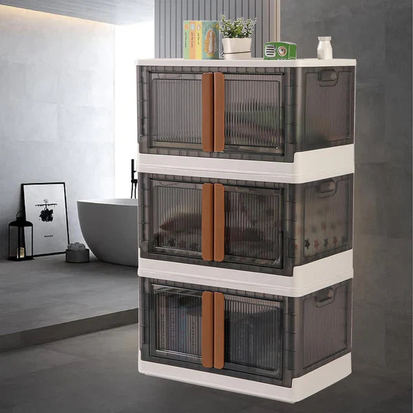 3-Layer Plastic Folding Storage Cabinet