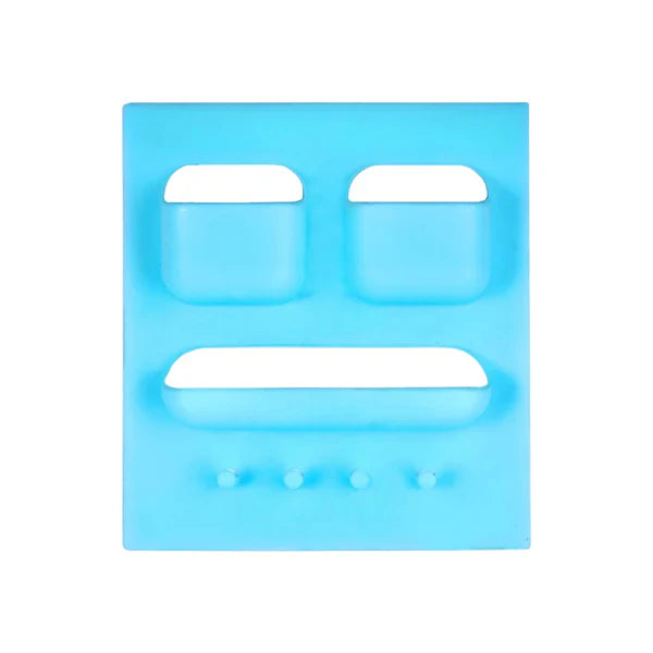 Plastic Unbreakable Soap Dish & Toothbrush Holder – Wall-Mounted