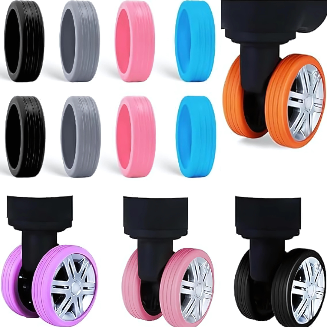 4 Pcs Luggage Wheel Covers For Suitcase