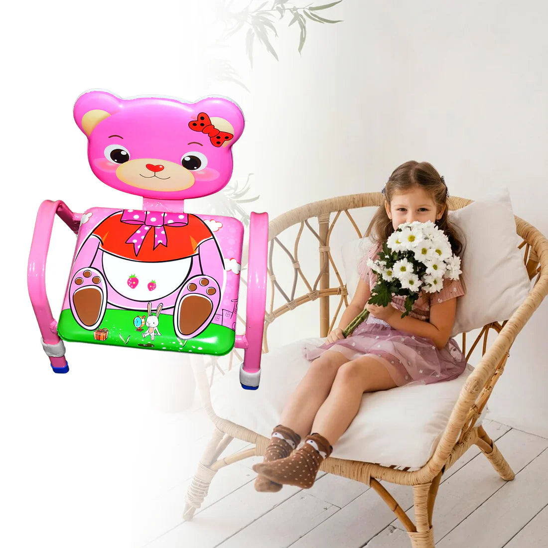 Cartoon Steel Baby Chair