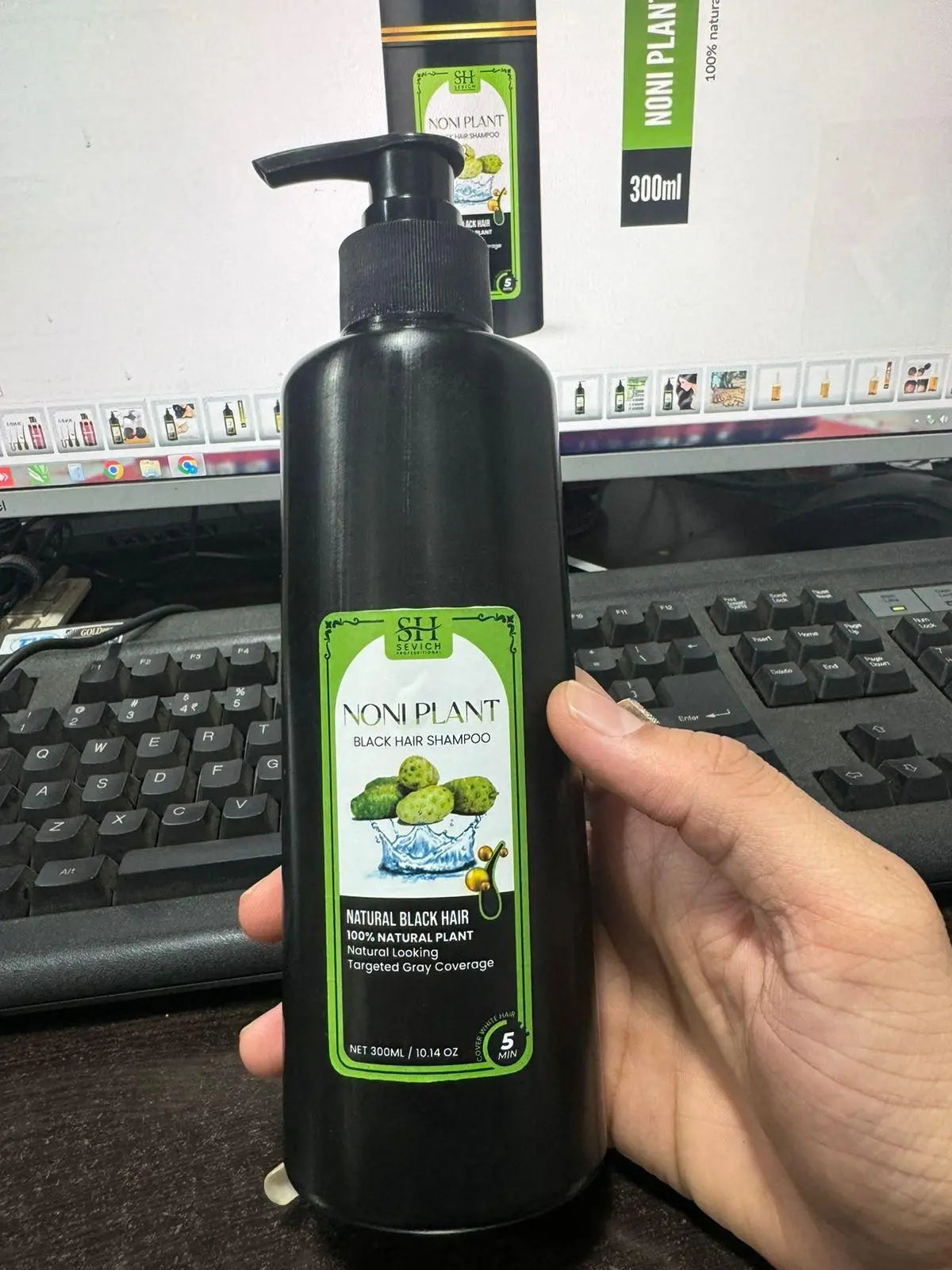 Noniplant Black Hair Shampoo – 300ml (Pack of 2)