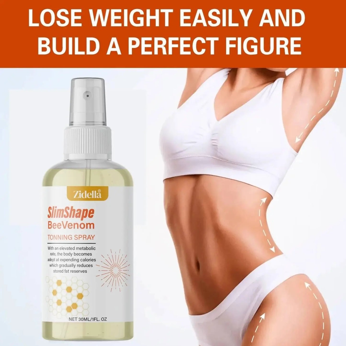 Zidella SlimShape Toning Spray – Pack of 2