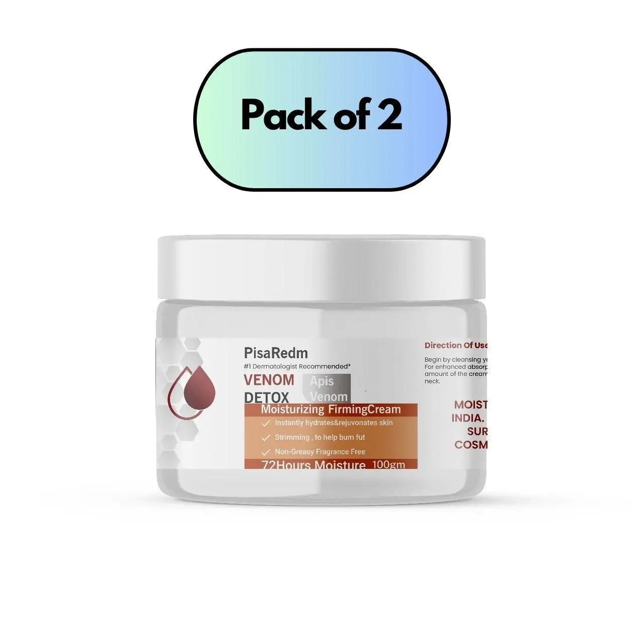 PisaRedm Venom Detox Cream – 200gm (Pack of 2)