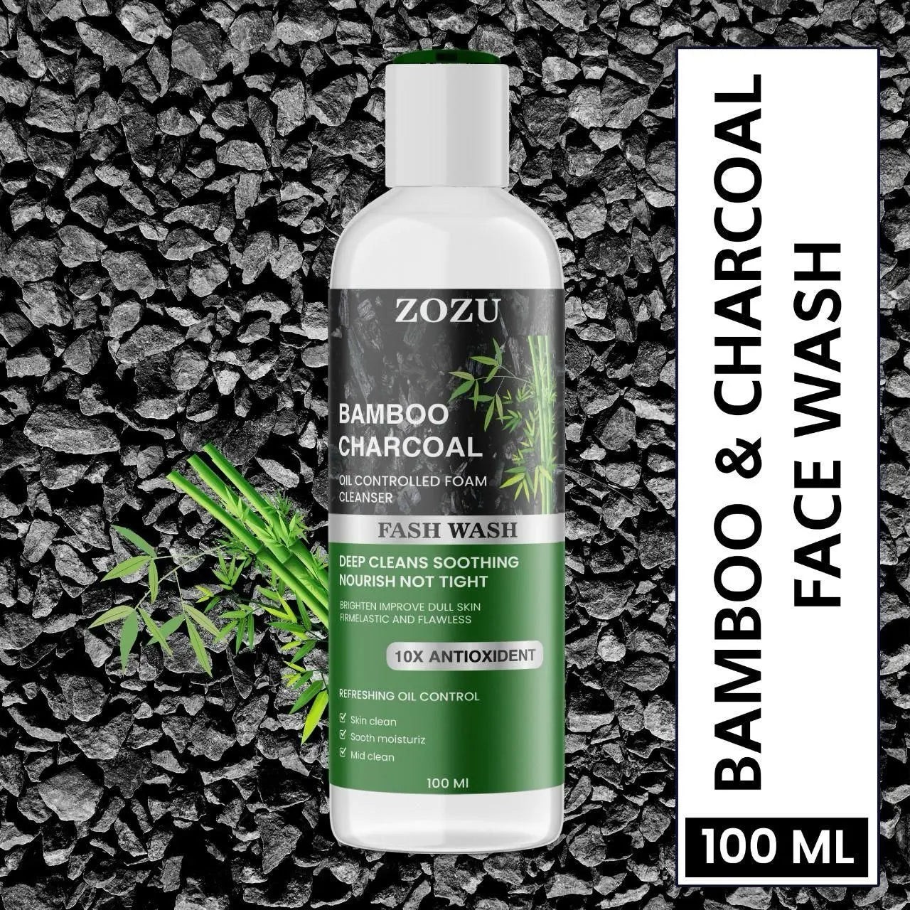 ZOZU Charcoal Face Wash – Pack of 2
