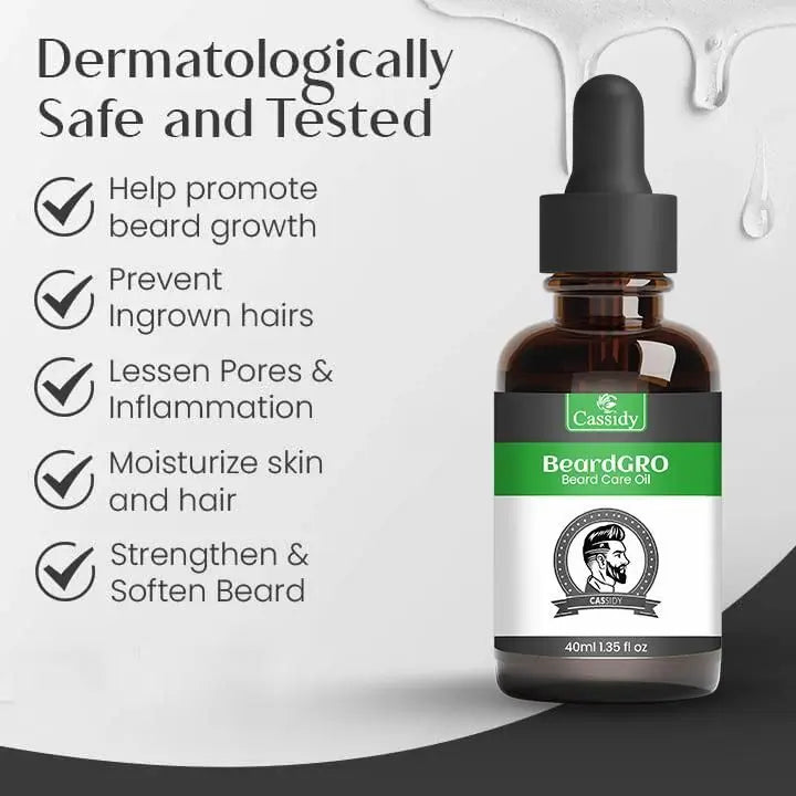 CASSIDY BeardGro Beard Oil (Pack of 2)
