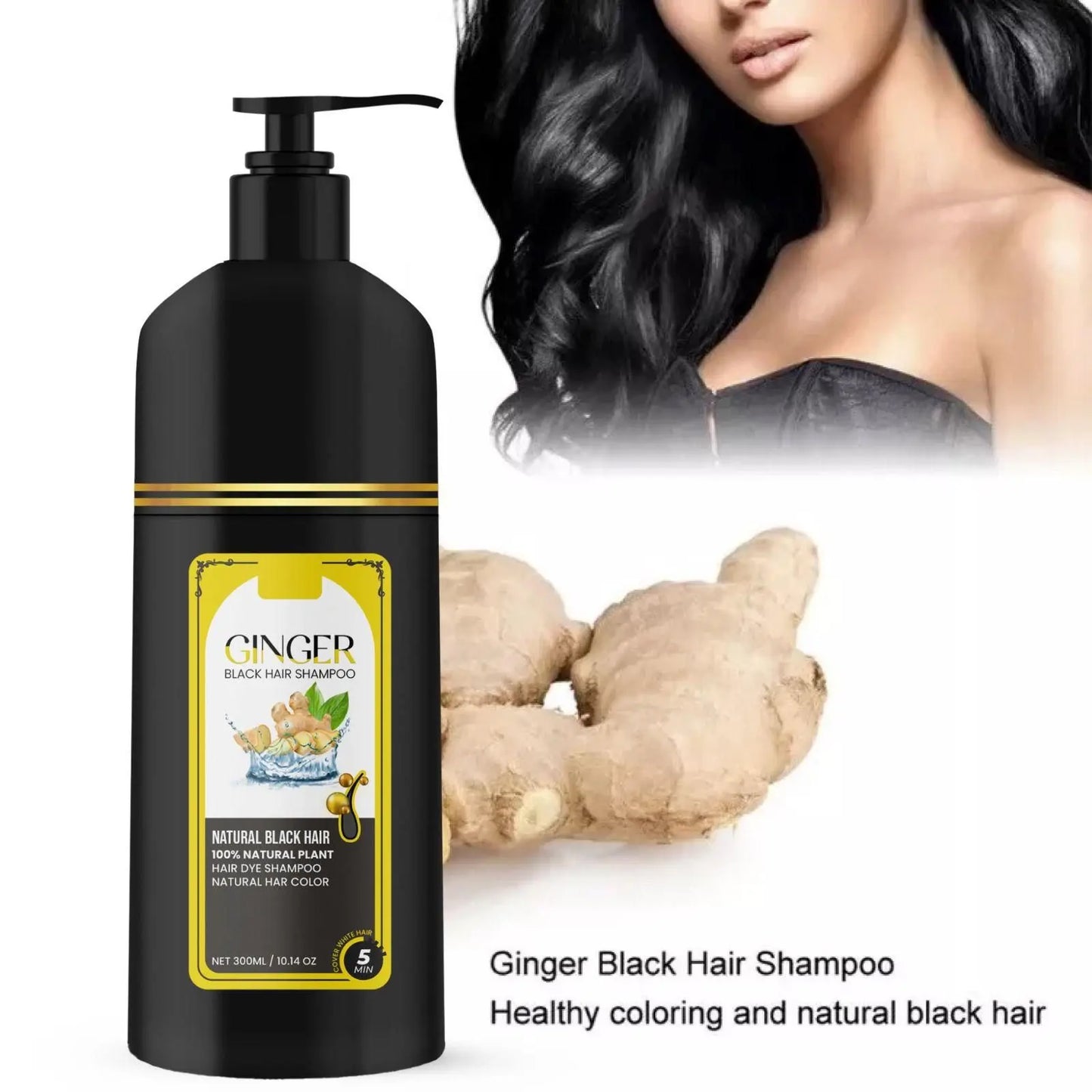 Ginger Black Hair Shampoo – 300ml