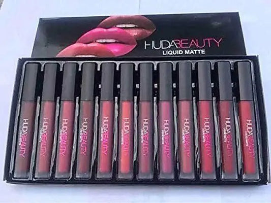 Huda Beauty Matte Lipstick – Pack of 12