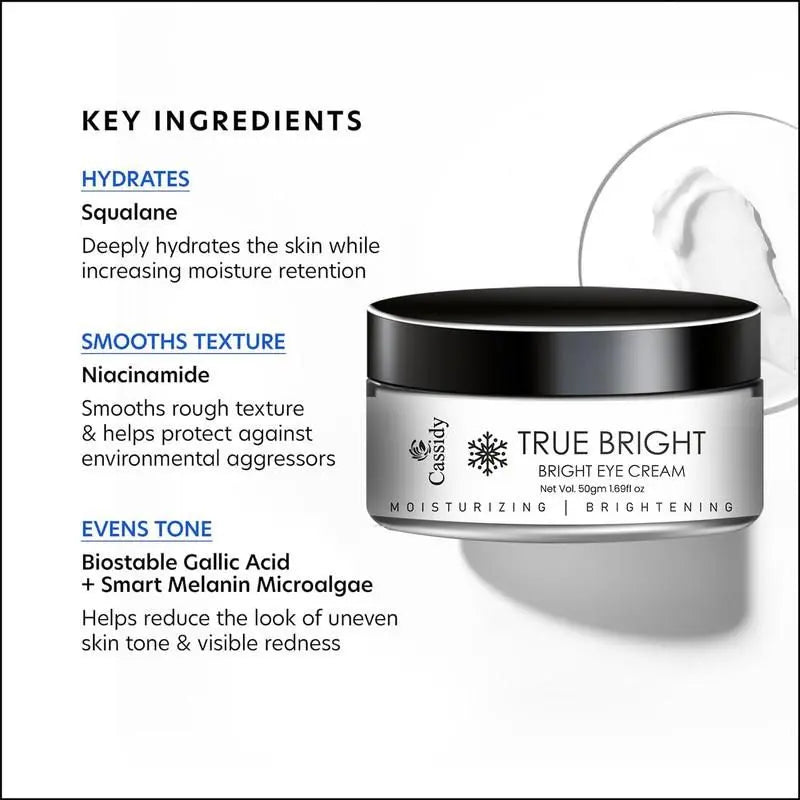 CASSIDY True Bright Eye Cream 50g (Pack of 2)