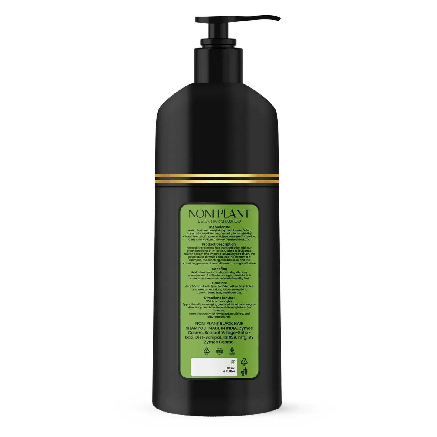 Noniplant Black Hair Shampoo – 300ml (Pack of 2)