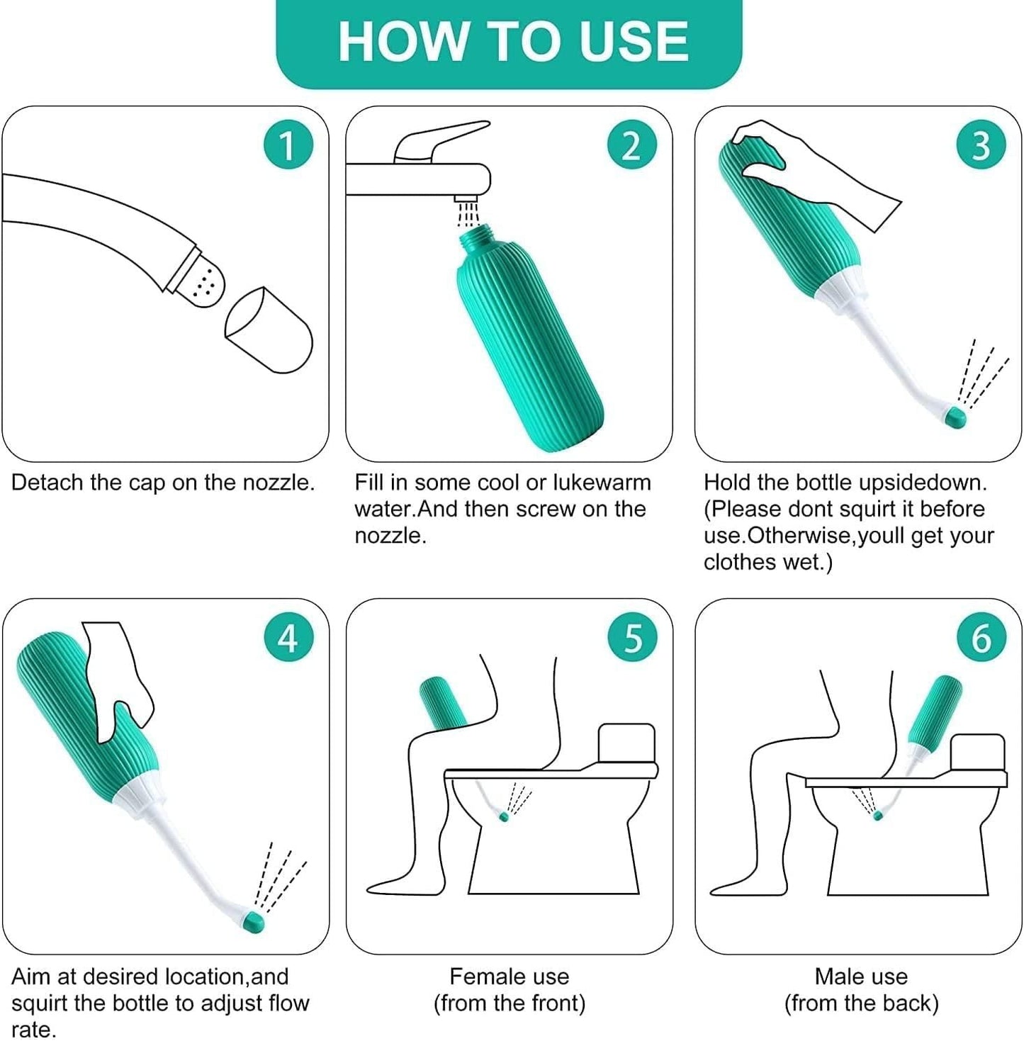 Portable Bidet Personal Hygiene Care 500ML