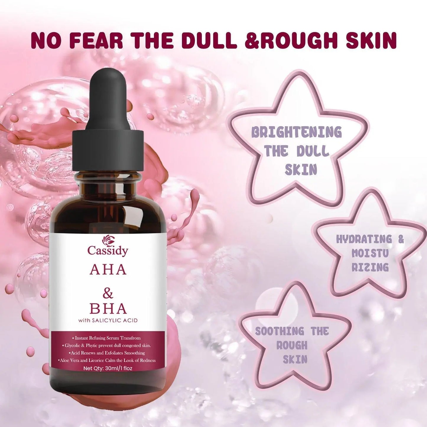 CASSIDY AHA BHA Serum – 30ml x 2