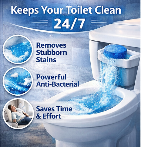 🌊 Automatic Toilet Bowl Cleaner Tablets - 10 Tablets