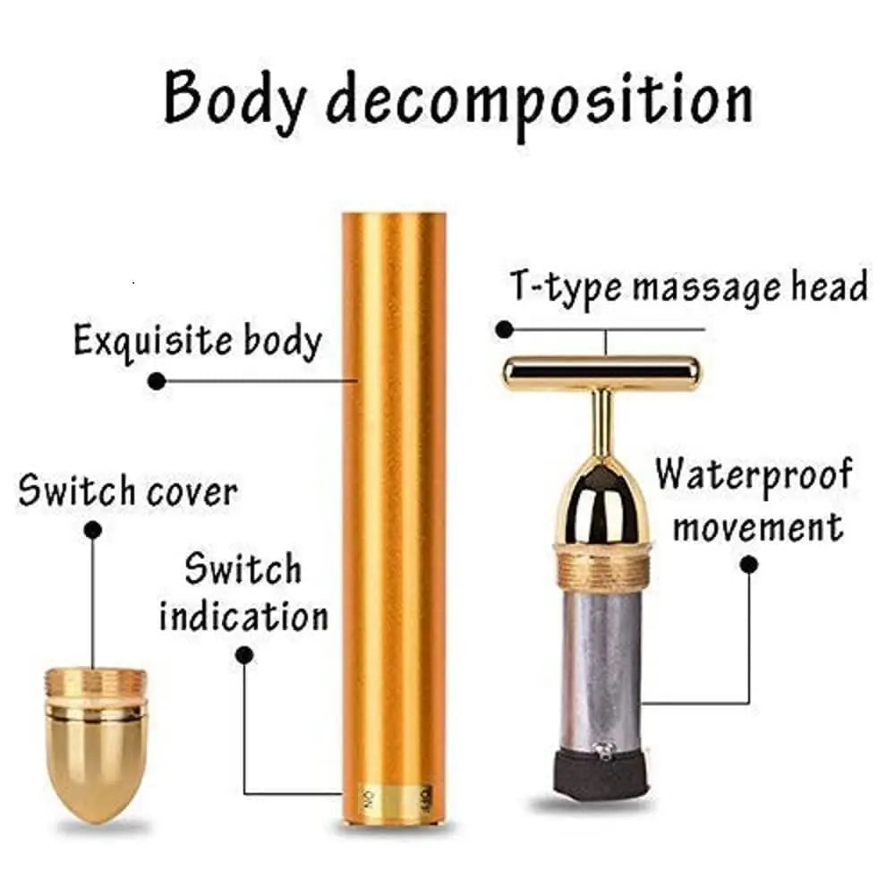 24K Gold Energy Beauty Bar Massager