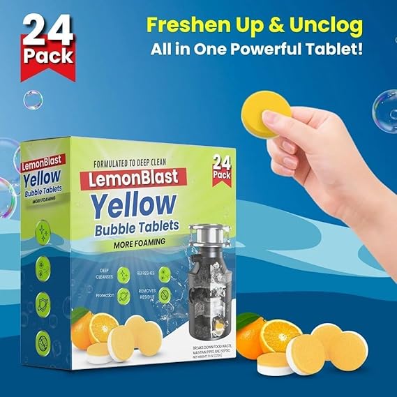 Lemon Blast Yellow Bubble Tablets