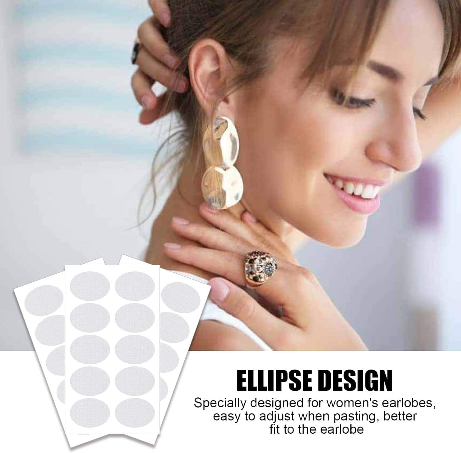 Pain-Free Earring Support Patches (100 Pieces)