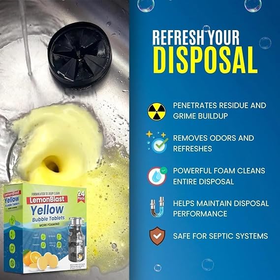 Lemon Blast Yellow Bubble Tablets