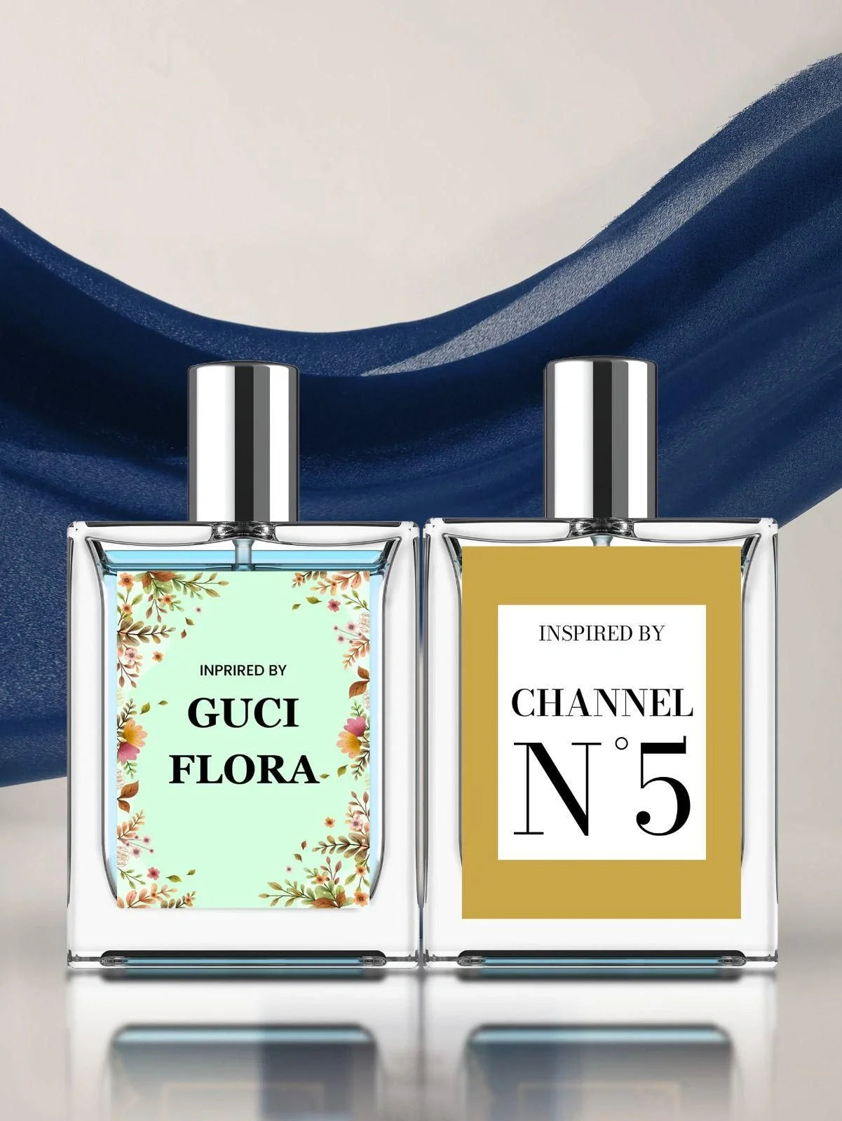 Gucci Flora & Chanel N°5 Inspired Perfume – Pack of 2
