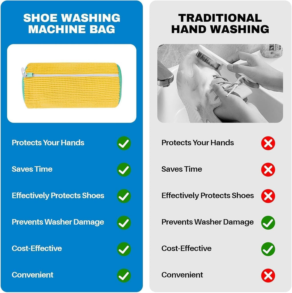 Shoe Washing Bag – Protective Mesh Laundry Bag for Deep Cleaning Sneakers