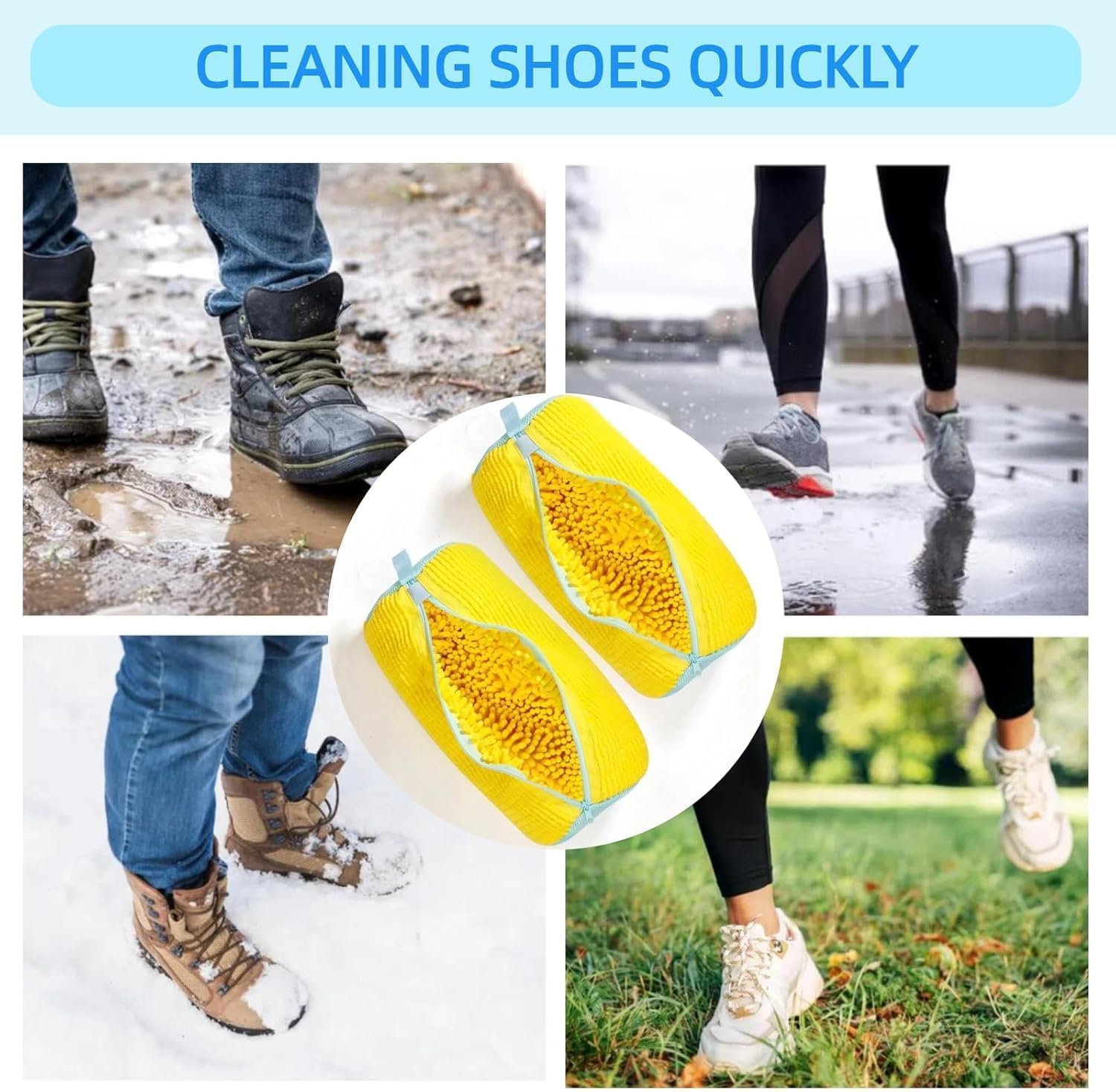 Shoe Washing Bag – Protective Mesh Laundry Bag for Deep Cleaning Sneakers